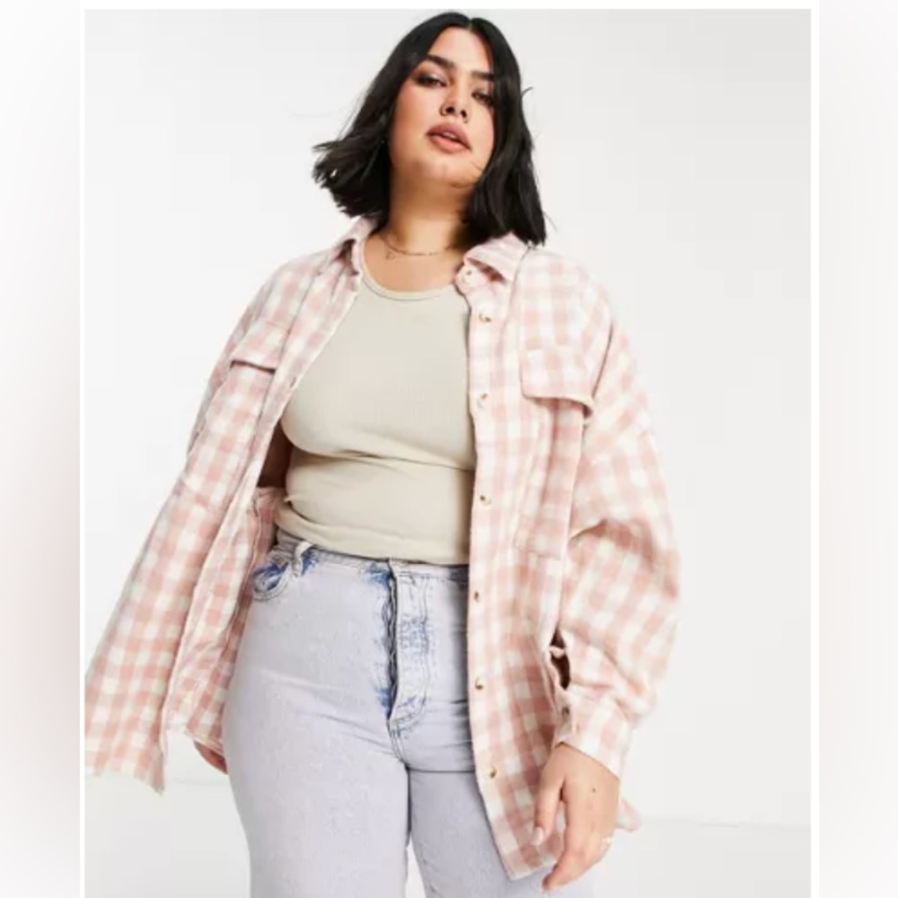 In the Style Plus X Dani Dyer Shacket it is a UK 20 so a US 16.